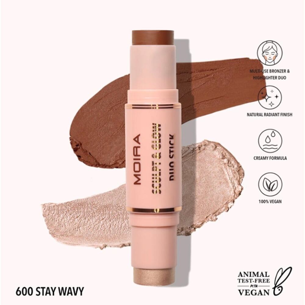 K-Care: Moira Sculpt And Glow Duo Stick #600 Stay Wavy*Bronzer Highlighter